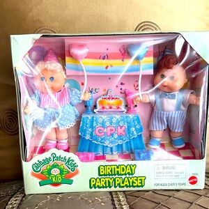 Vintage 1997 Cabbage Patch Kids Birthday Party Play Set NIB. See Photos for more